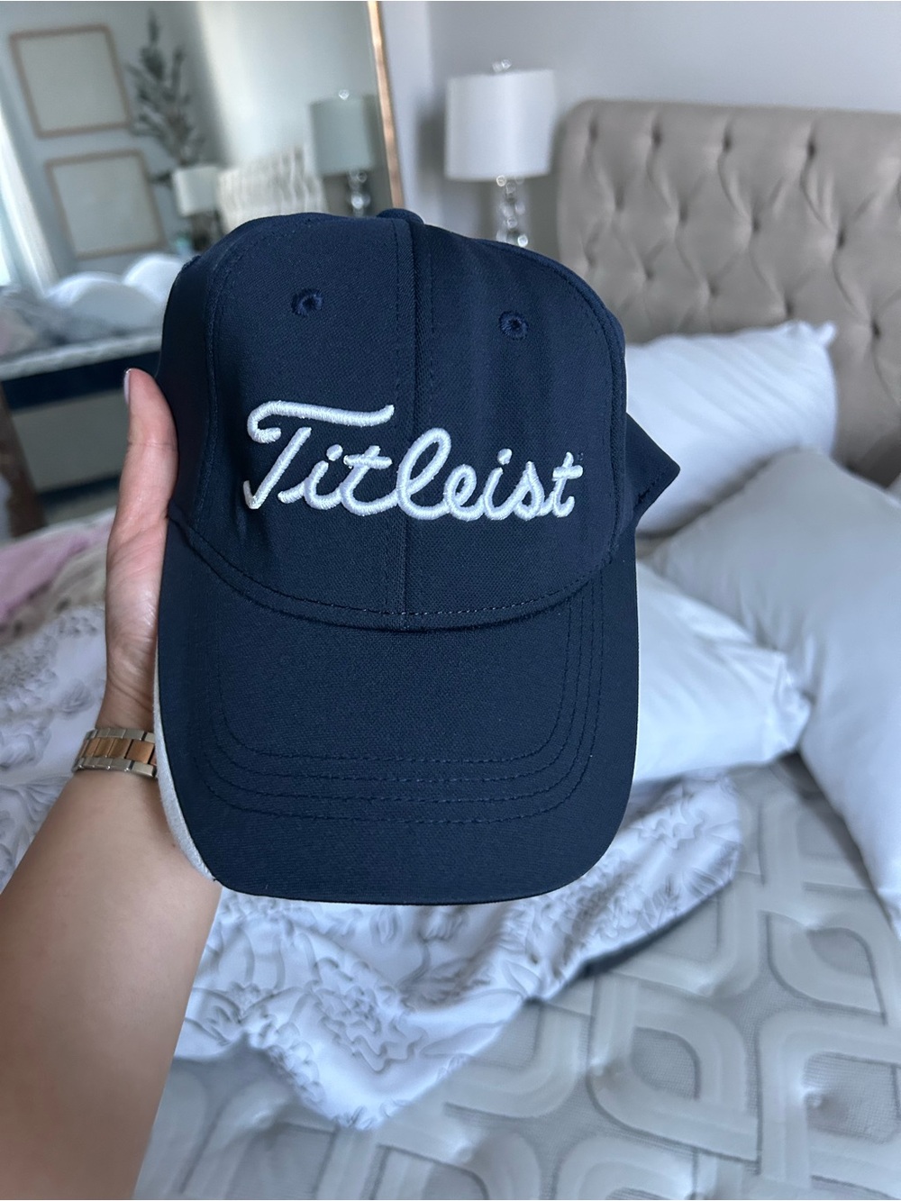 Titleist Navy Cap with White Script Logo